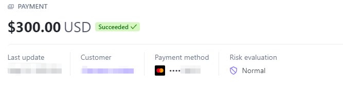 Payment proof