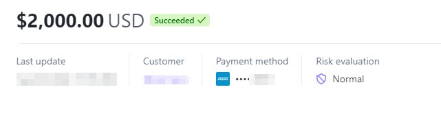 Payment proof