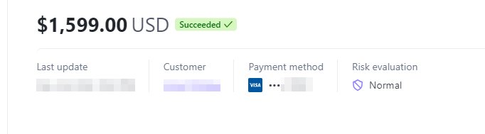 Payment proof