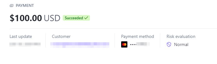 Payment proof