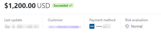 Payment proof
