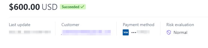 Payment proof